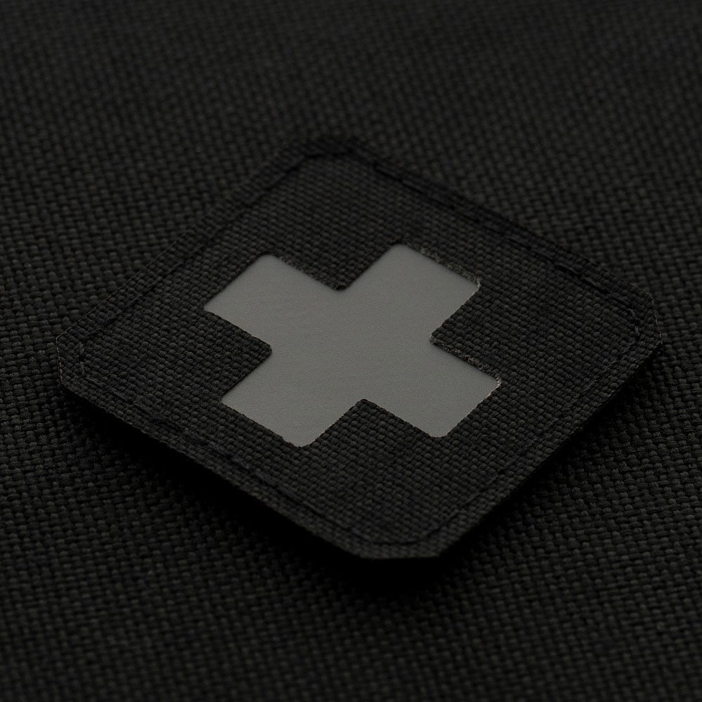 Naszywka medyczna M-Tac Medic Cross Laser Cut - Black/Grey