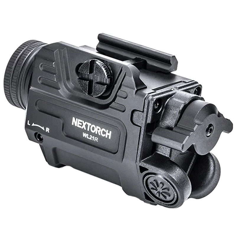 Latarka na broń z celownikiem laserowym Nextorch WL21R - 650 lumenów, Red Laser