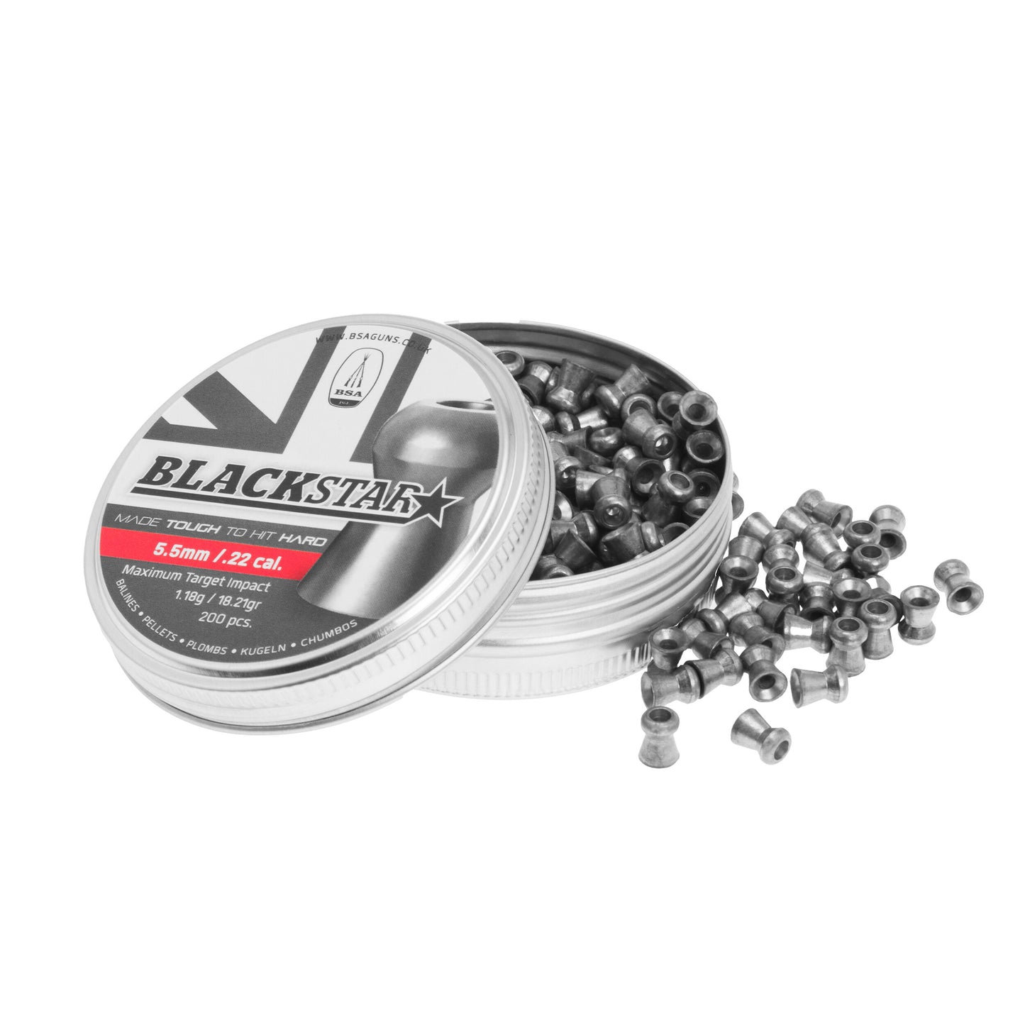 Śrut BSA Black Star 5,5 mm - 200 szt.