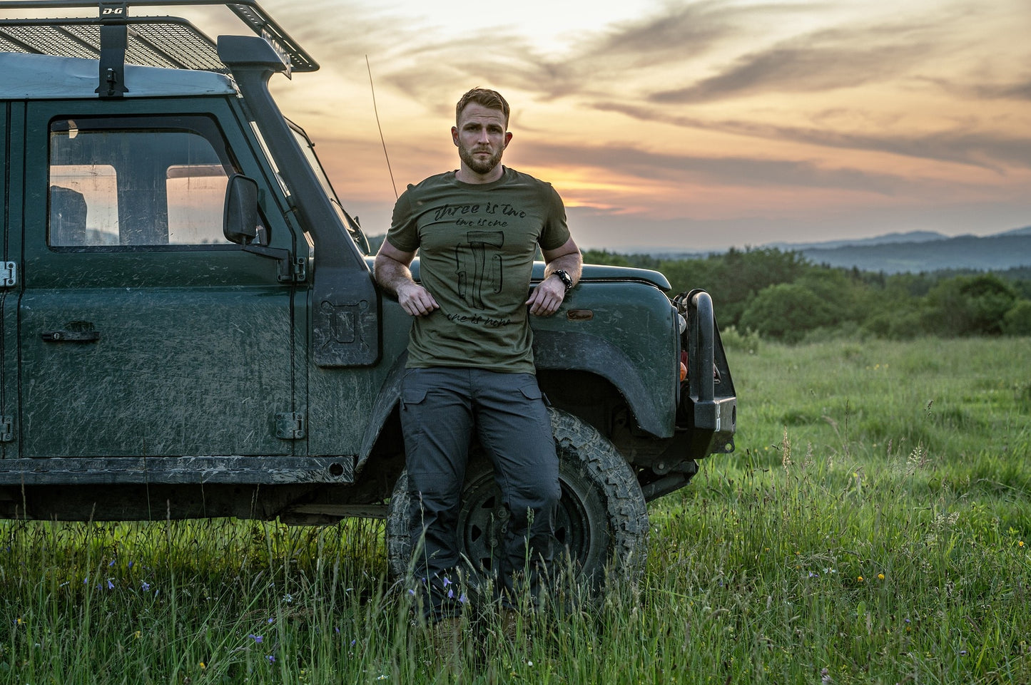 Koszulka T-Shirt Helikon One Is None - Olive Green