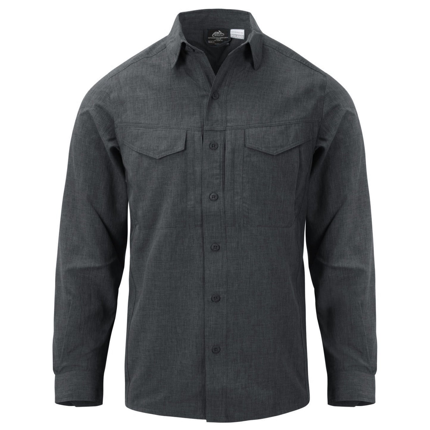 Koszula Helikon Defender Mk2 Gentleman - Black/Grey Melange