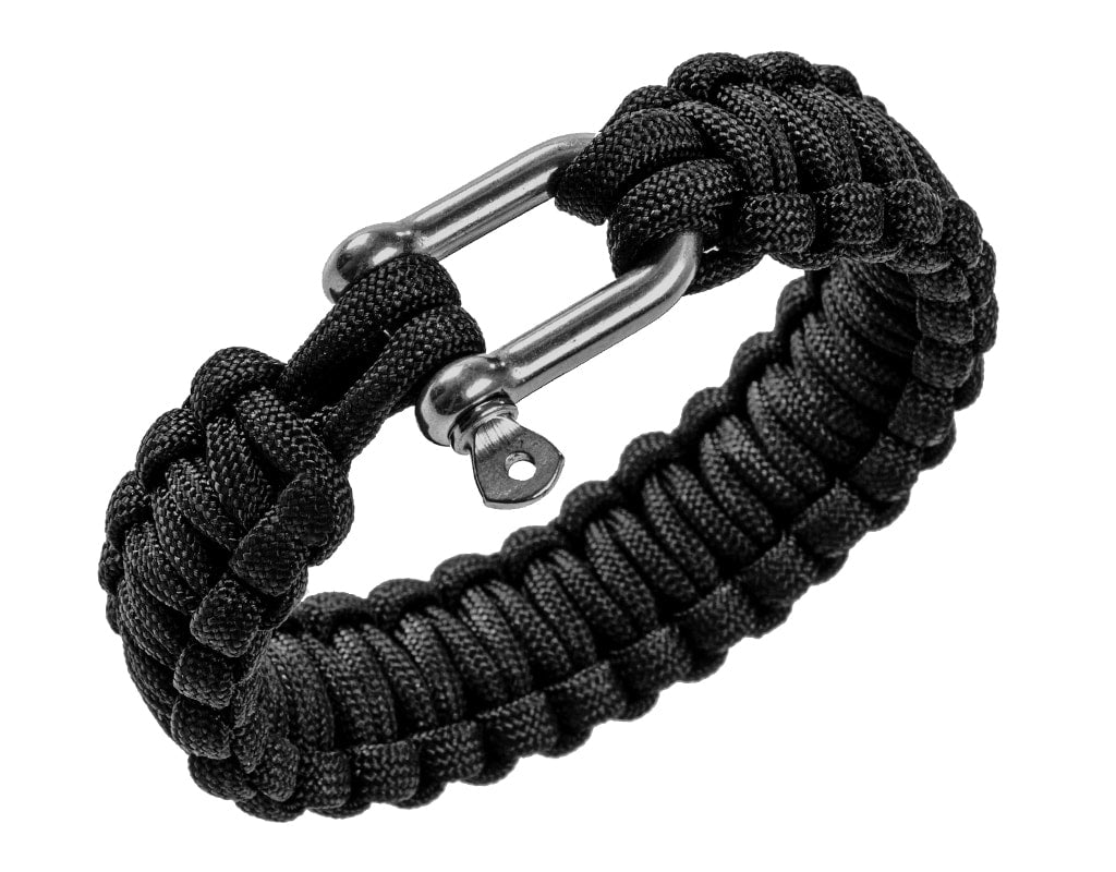 Bransoletka Paracord BCB 9 cali szekla - Black