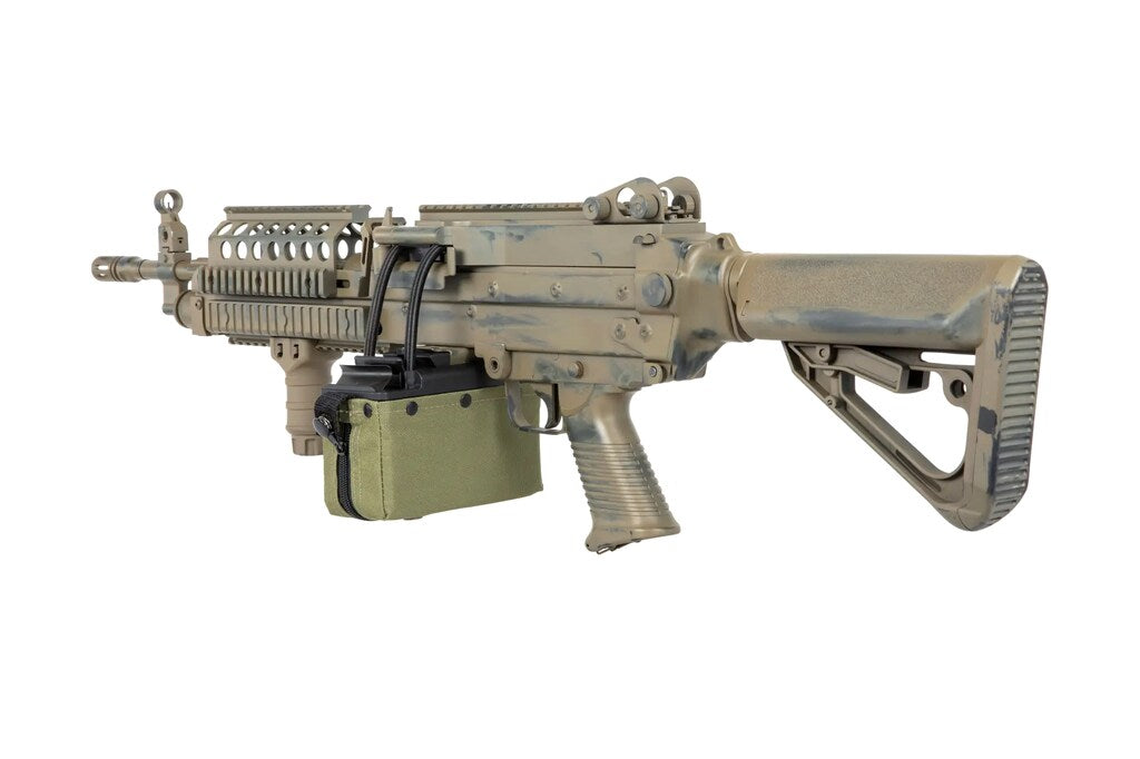 Karabin maszynowy AEG A&K MK46 MOD 0 Battleworn - Flat Dark Earth