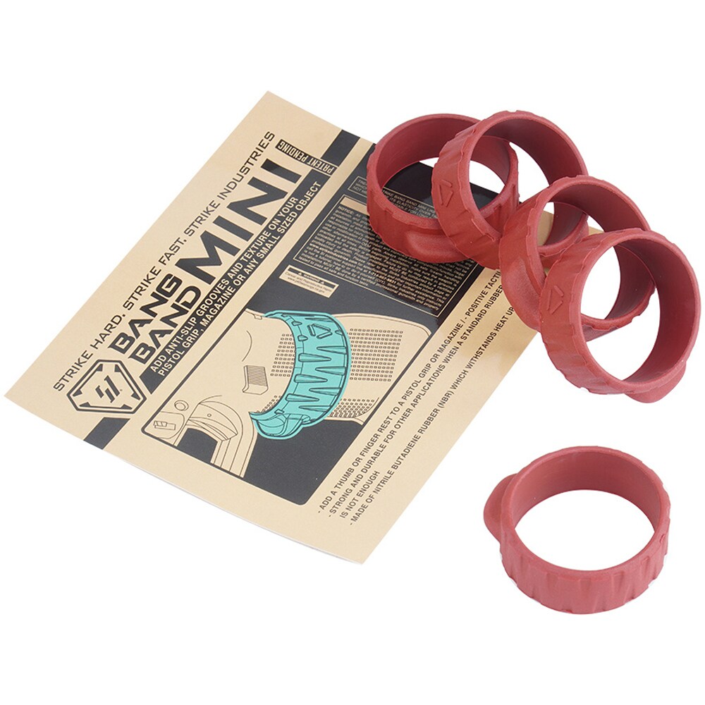 Opaski elastyczne Strike Industries Bang Band Mini 5 szt. - Red