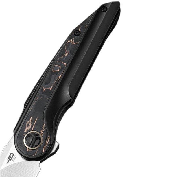 Nóż składany Bestech Knives Blind Fury - Satin/Black Bronzed Titanium Copper Carbon Fiber