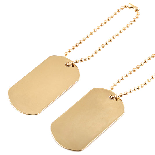 Nieśmiertelnik MFH US Dog Tag - Gold