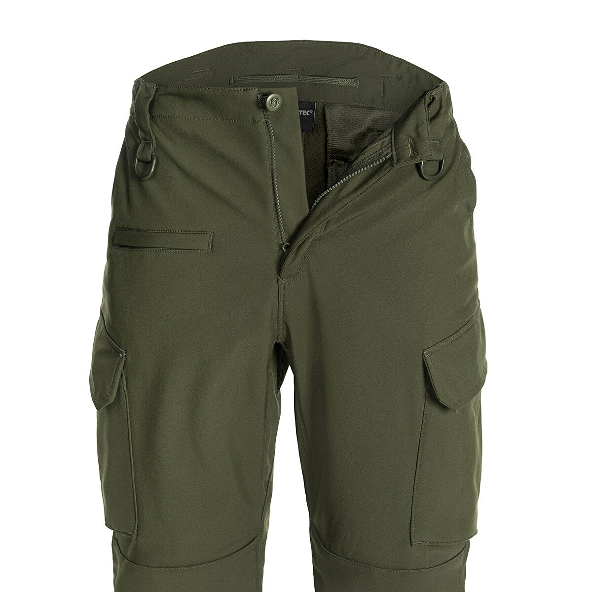 Spodnie ocieplane Mil-Tec Softshell Explorer wodoodporne - Olive