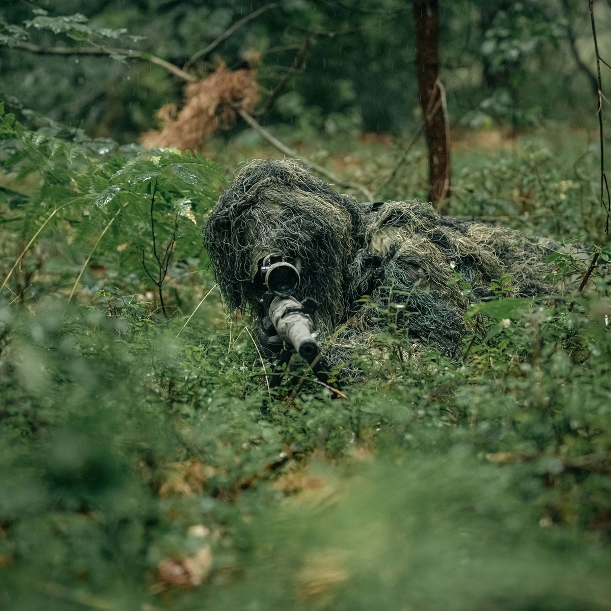 Strój maskujący Mil-Tec Ghillie Suit "Anti Fire" - Woodland