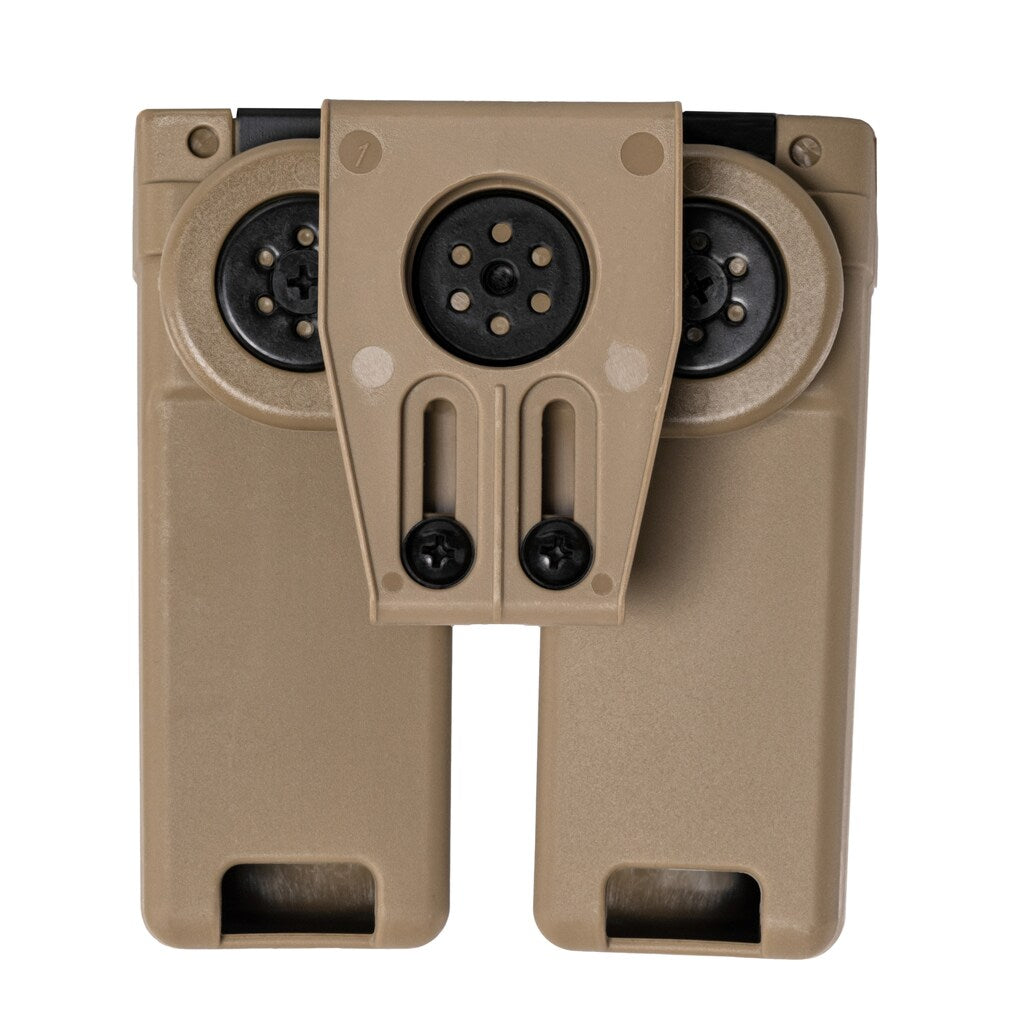 Podwójna ładownica ESP z montażem UBC-03 Clip na magazynki MP5/UZI/SA VZ.61 - Khaki