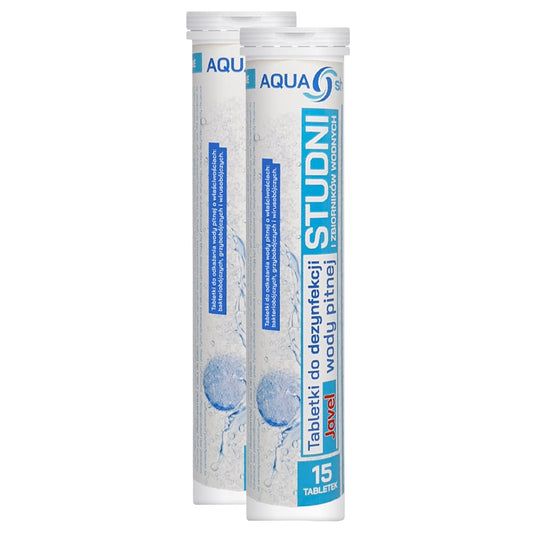 Tabletki Aqua Shock Javel do uzdatniania wody w studni - 30 szt.