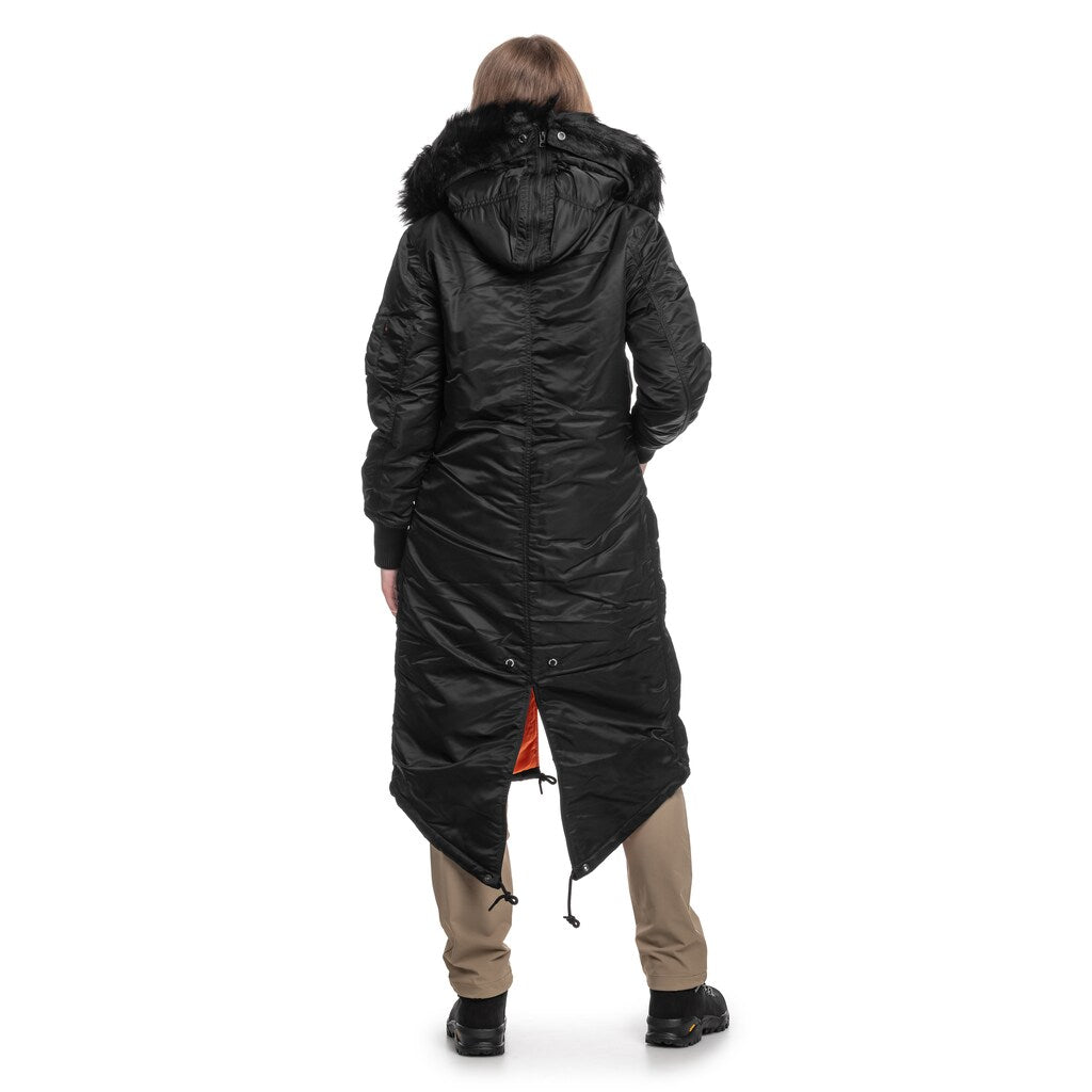 Kurtka damska Alpha Industries Long Fishtail - Black