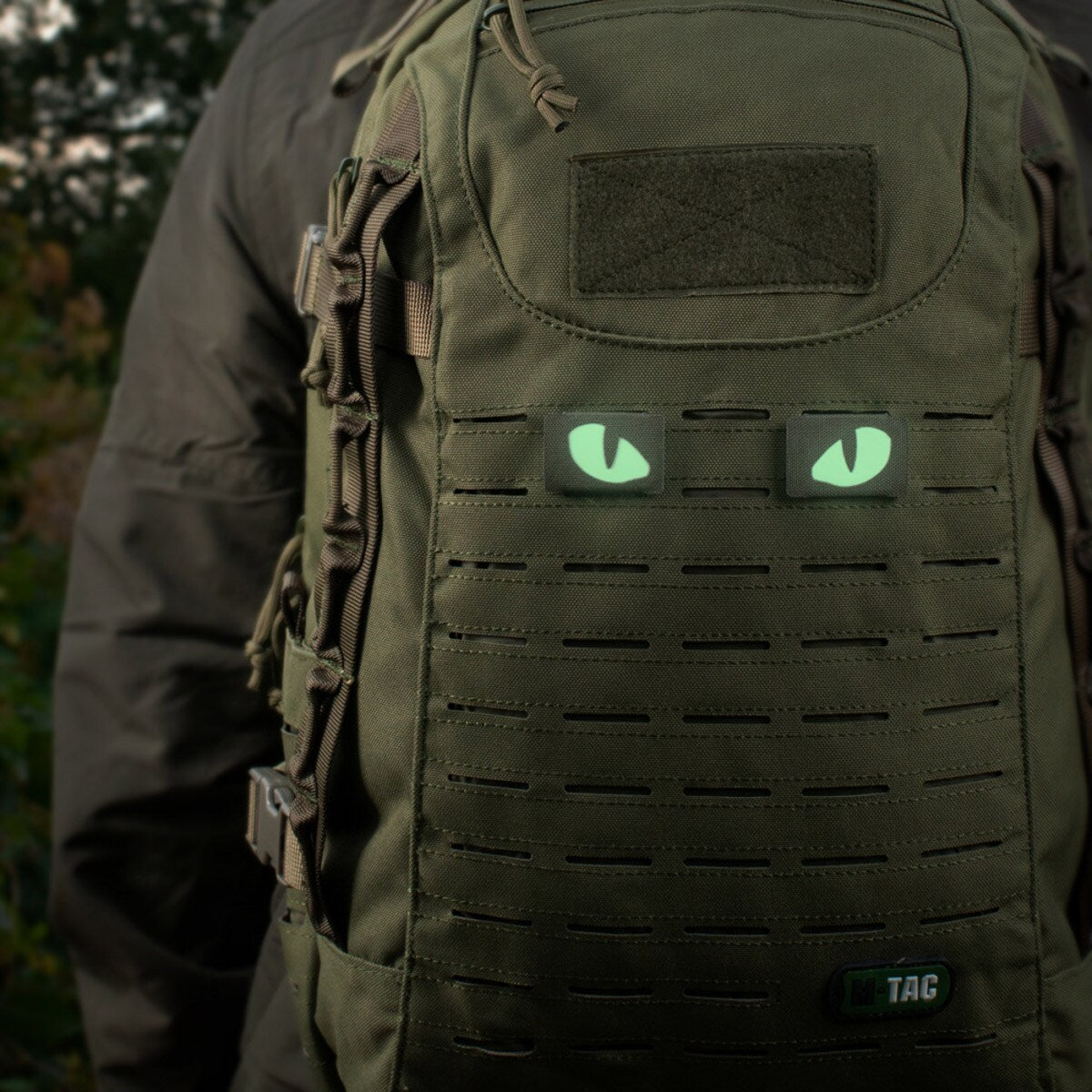 Naszywka M-Tac Tiger Eyes Laser Cut (para) - Ranger Green