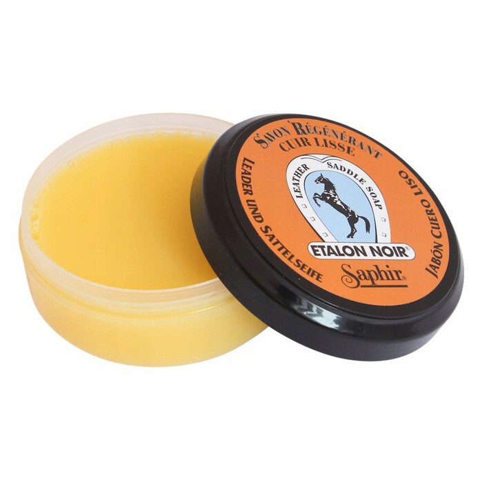 Mydło regenerujące do skór Saphir BDC Etalon Noir Soap 100 ml