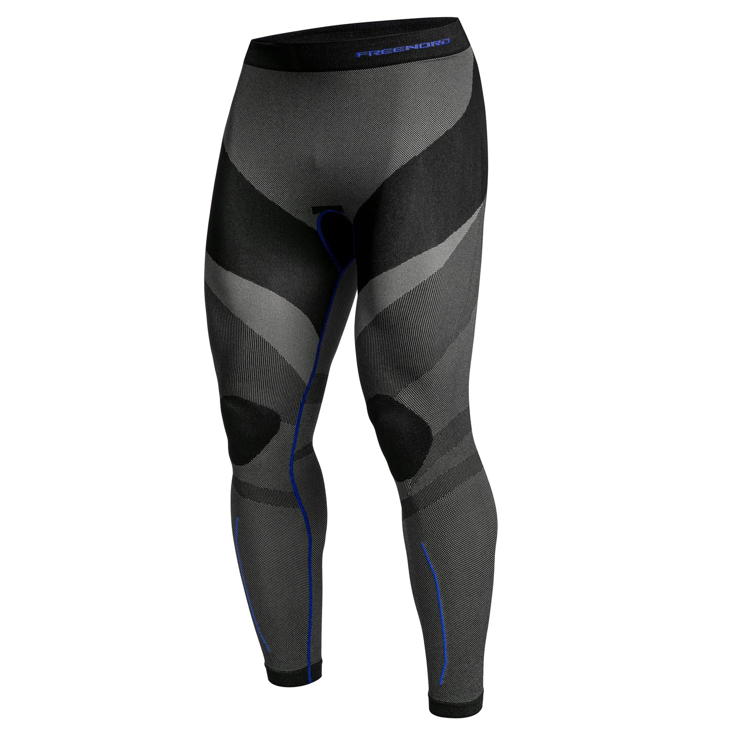 Legginsy termoaktywne męskie FreeNord Drytech - Black/Blue