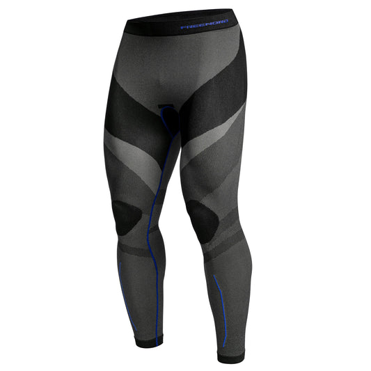 Legginsy termoaktywne męskie FreeNord Drytech - Black/Blue