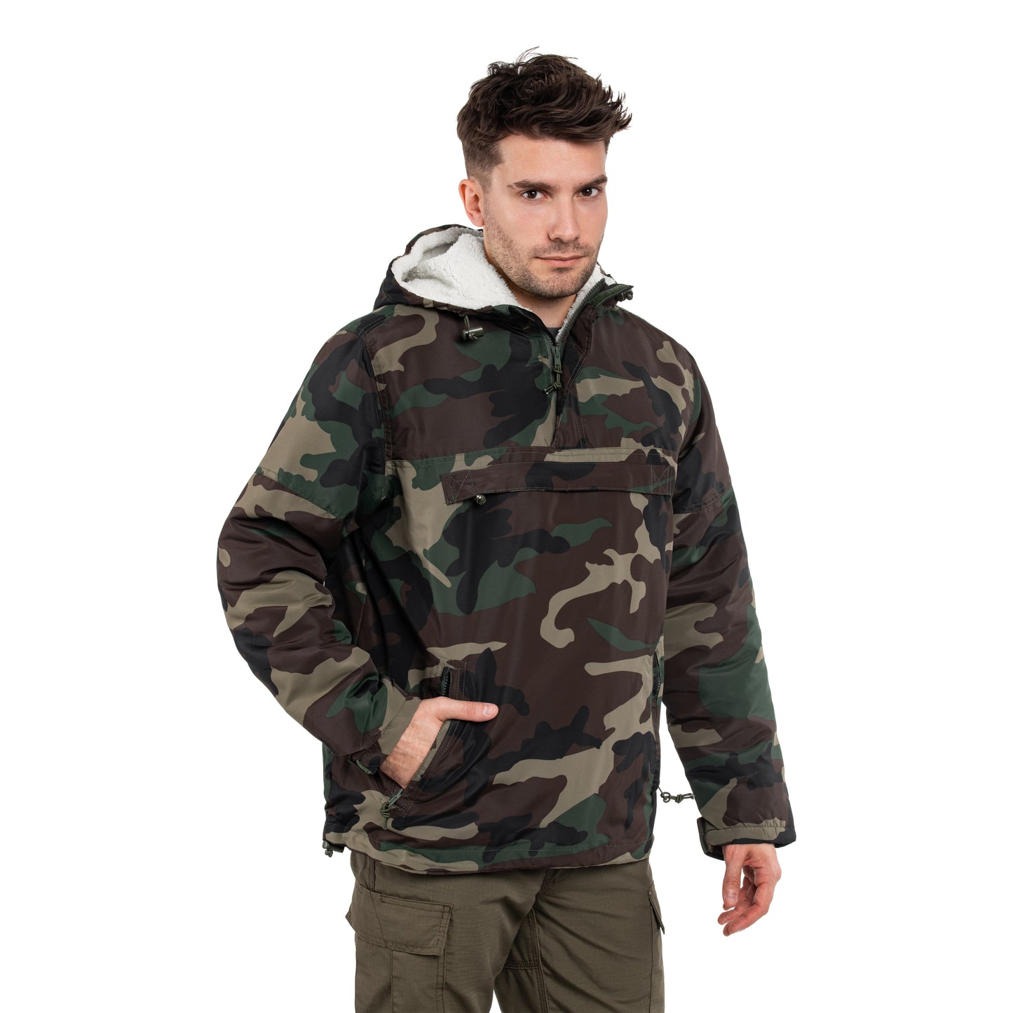 Kurtka Brandit Sherpa Windbreaker - Woodland