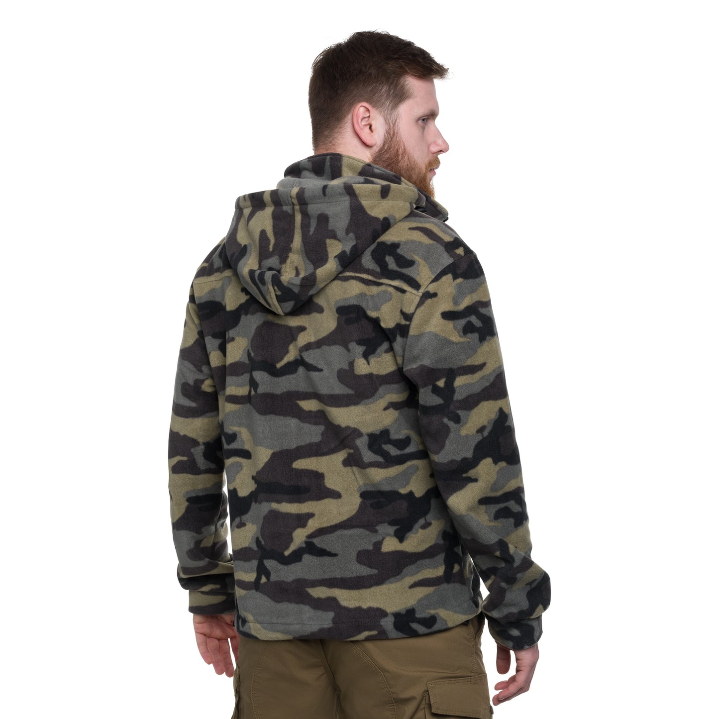 Polar wojskowy z kapturem - Camouflage