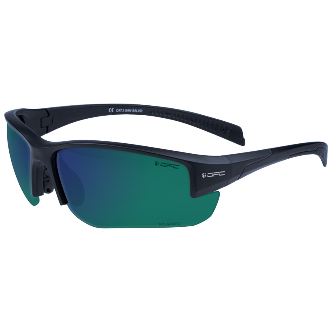 Okulary przeciwsłoneczne OPC Extreme San Salvo - Matt Black/Green