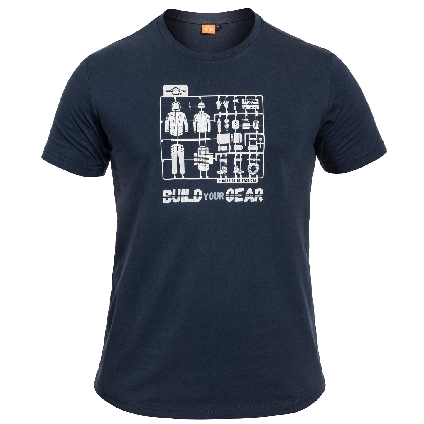 Koszulka T-Shirt Pentagon Ageron "Build Your Gear" - Midnight Blue