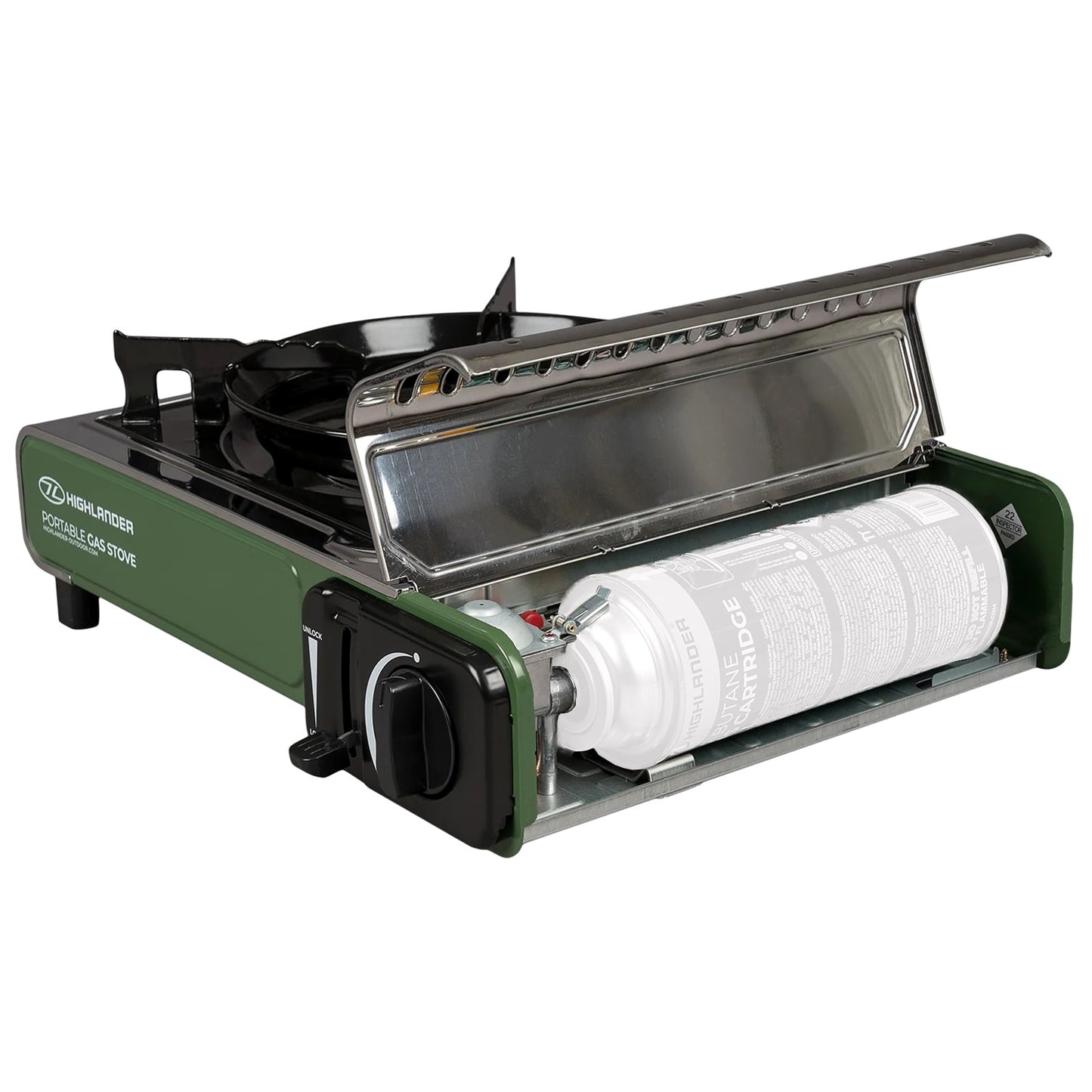 Kuchenka turystyczna Highlander Outdoor Portable Gas Stove - Green