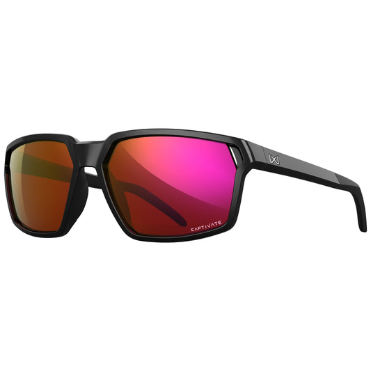 Okulary taktyczne Wiley X Sierra - Captivate Red Mirror/Gloss Black