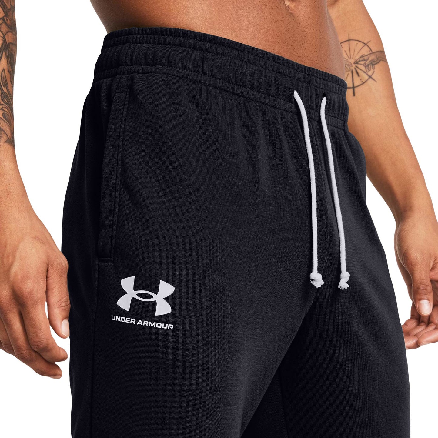 Spodnie Under Armour Rival Terry Jogger - Black/Onyx White