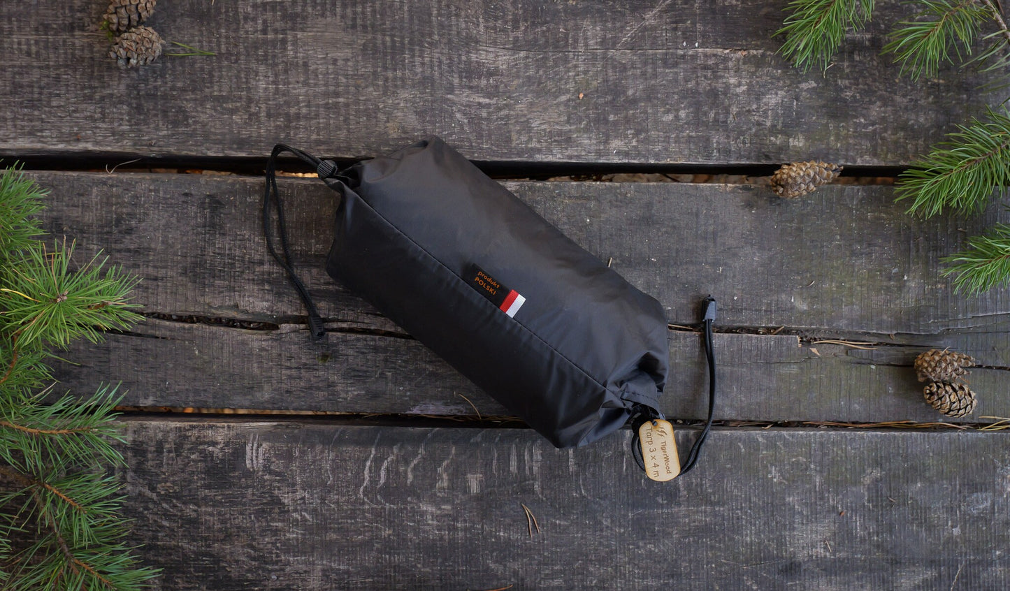 Płachta biwakowa TigerWood Tarp T2 3 x 4 m - Black