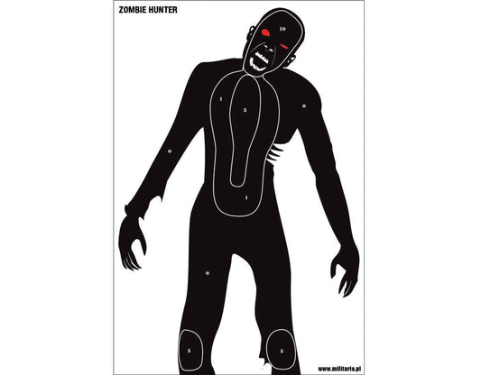 Tarcze sylwetkowe "Zombie Hunter" - pakiet 10 szt.