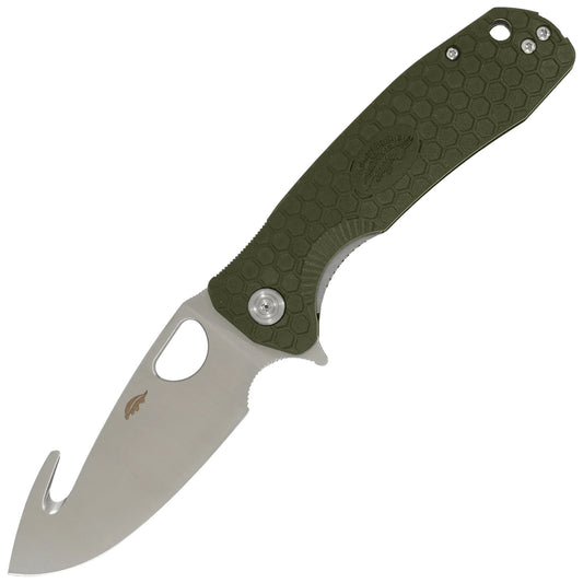 Nóż składany Honey Badger Hook Medium 8Cr13MoV - Green