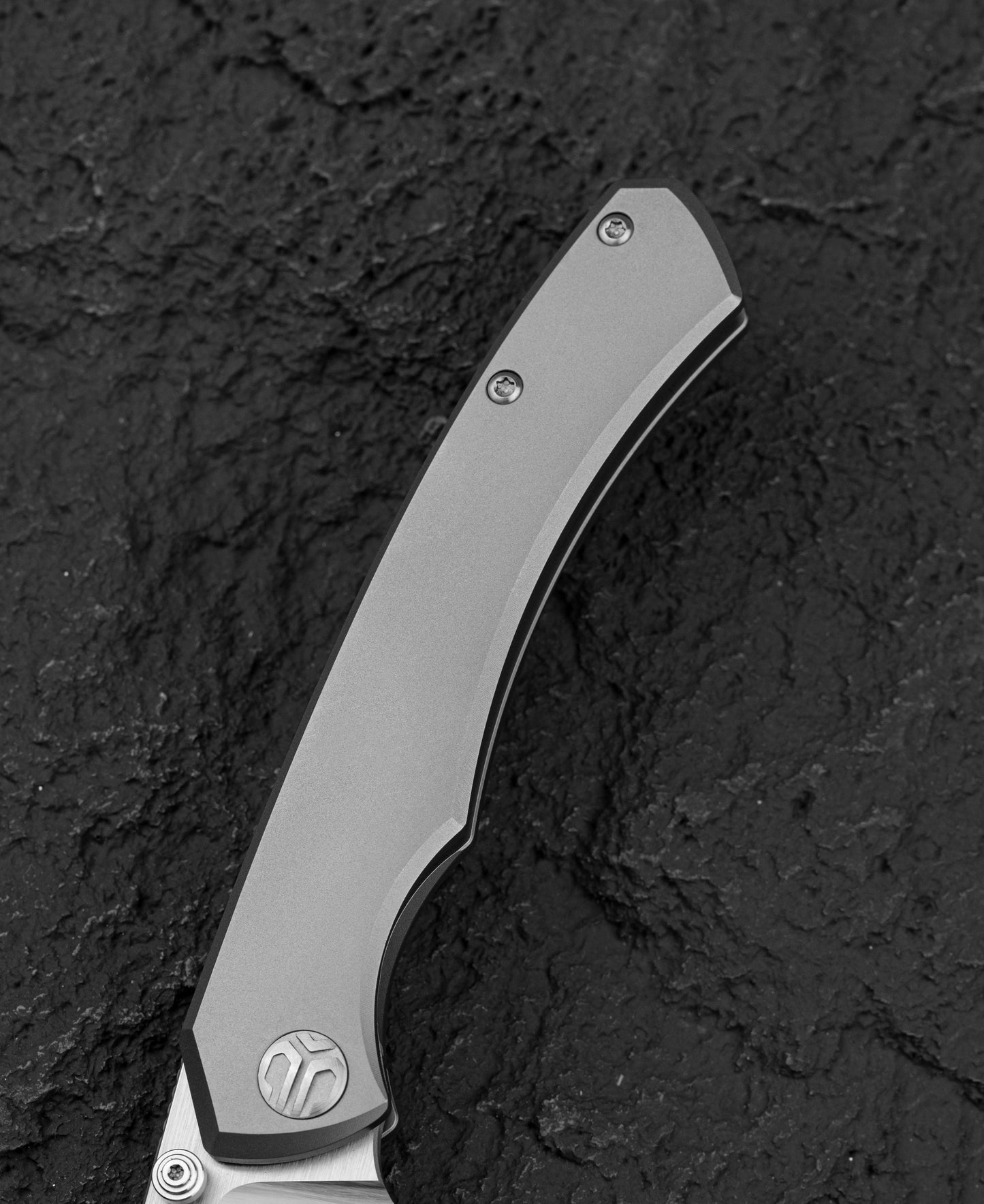 Nóż składany Bestech Clastic - Satin/White Bead Blast