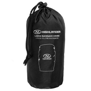 Pokrowiec na plecak Highlander Outdoor Rucksack Cover 60-70 l - Black