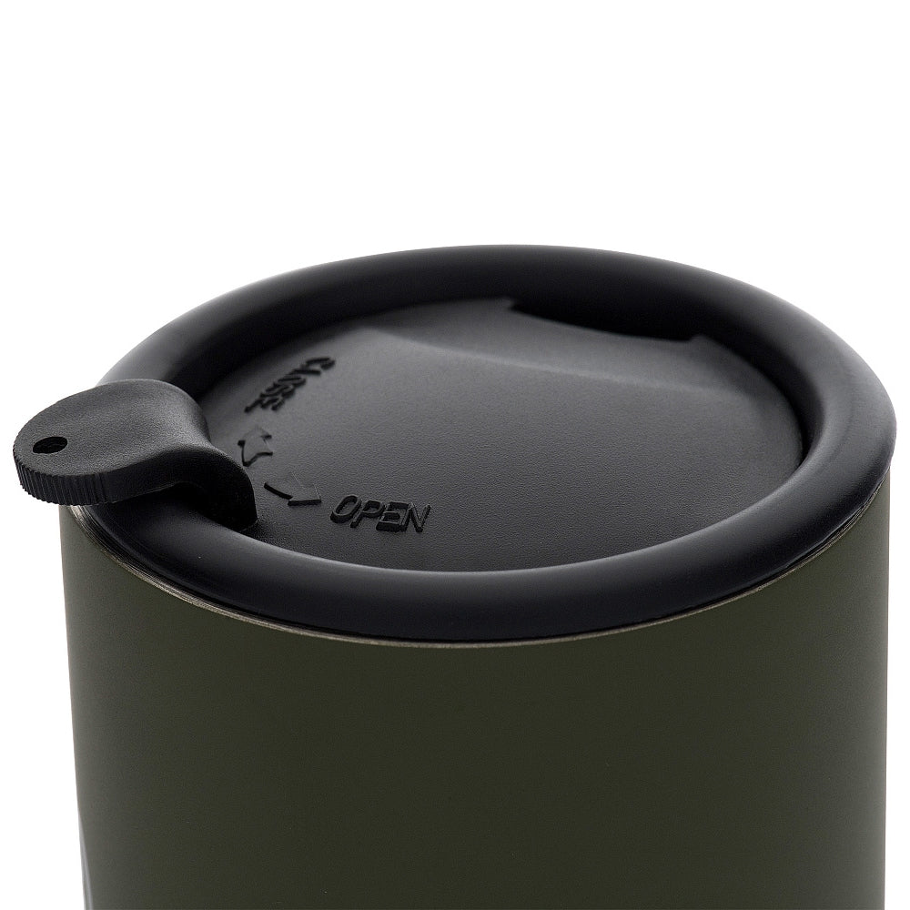 Kubek termiczny M-Tac z pokrywką 280 ml - Olive