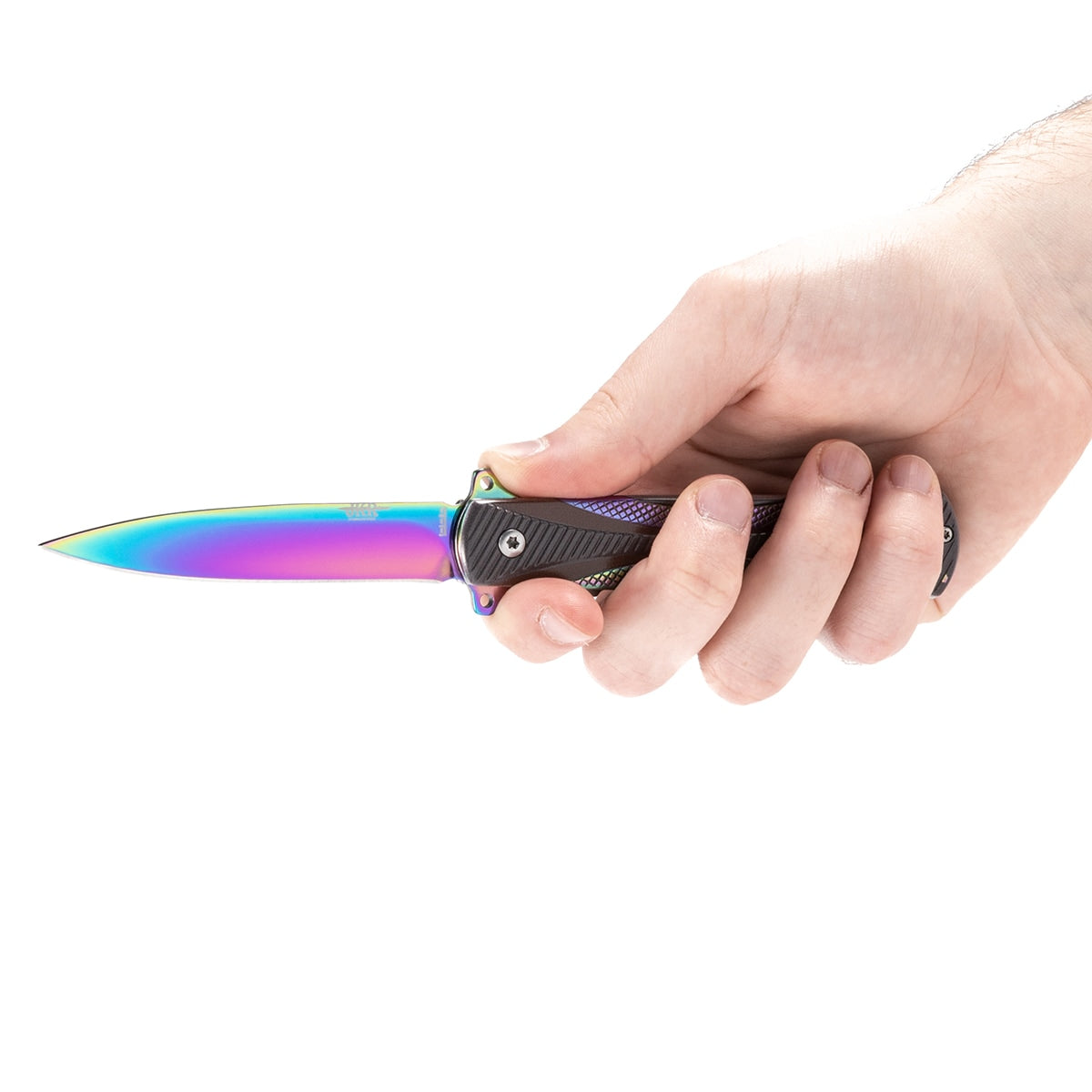 Nóż składany Joker Rainbow Siciliana Spring Assisted