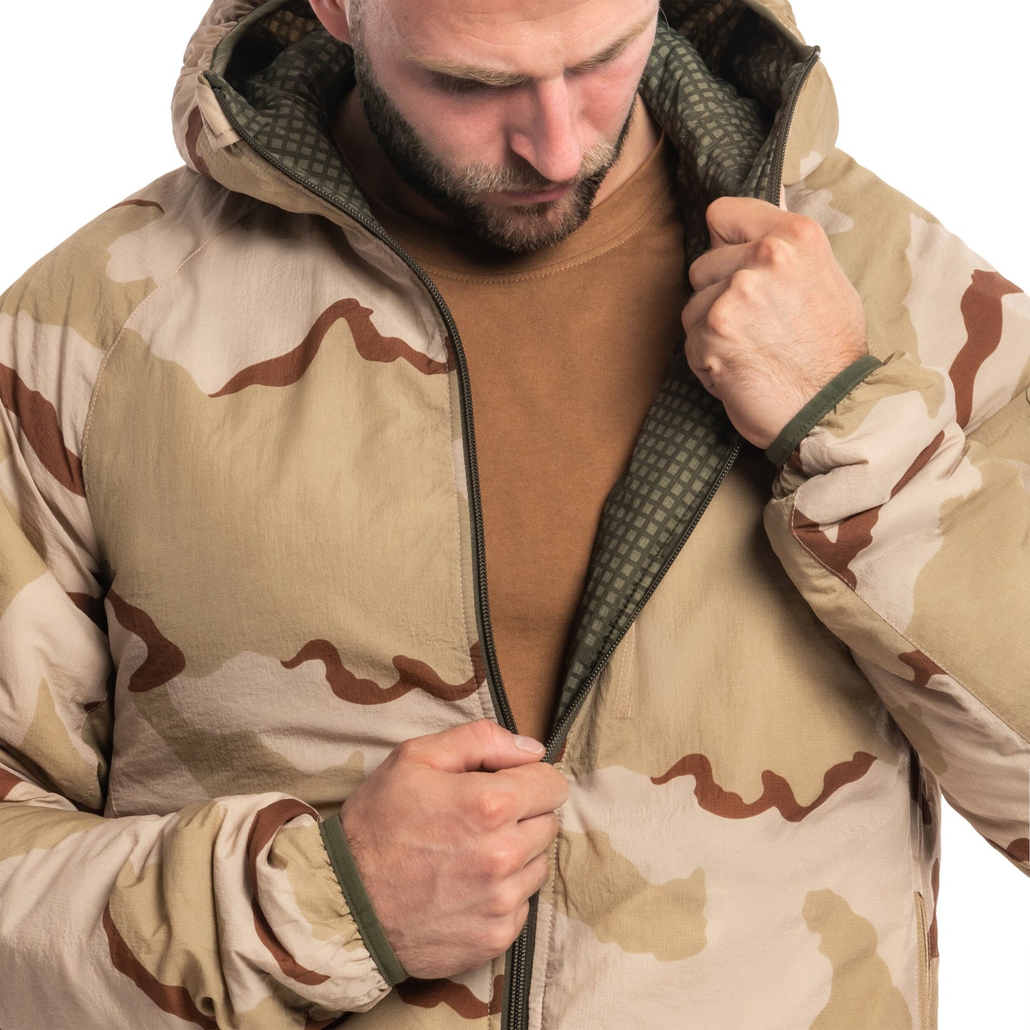 Kurtka dwustronna Helikon Wolfhound Hoodie - Desert Night Camo/US Desert