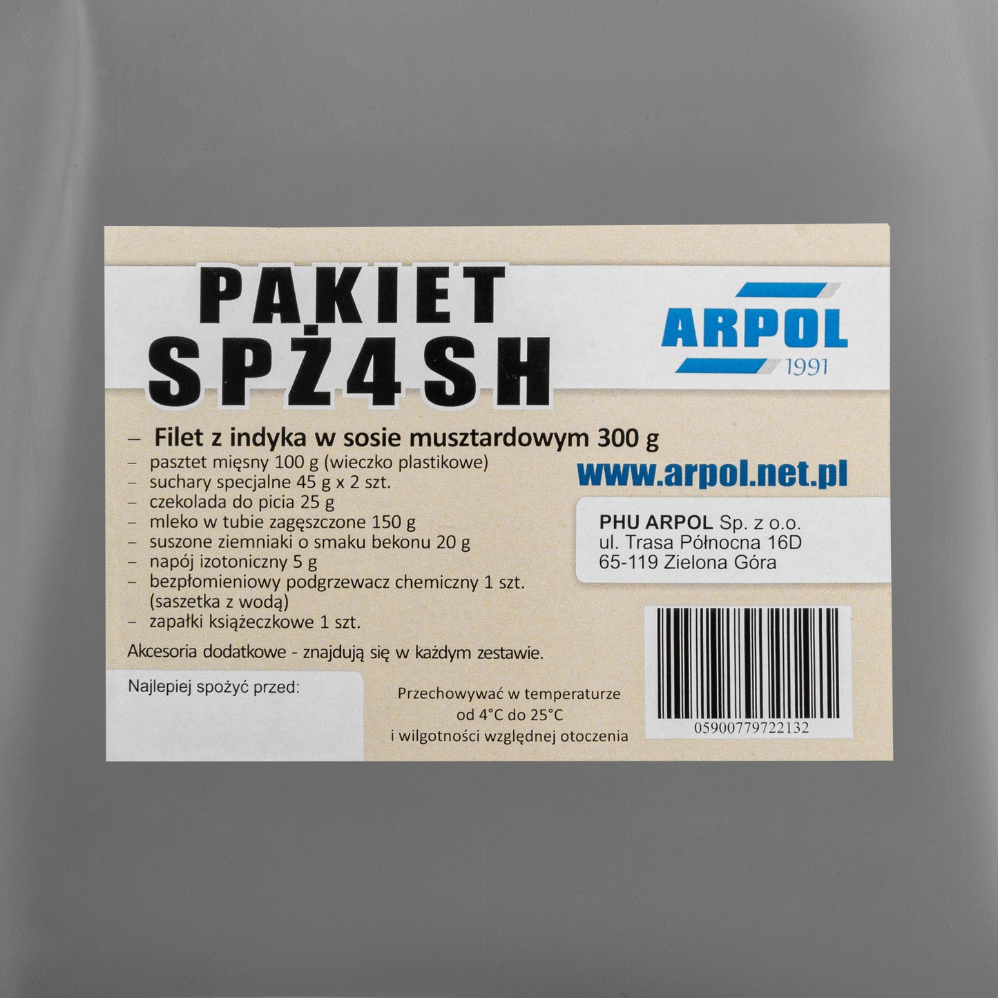 Strzelecki pakiet żywnościowy Arpol SPŻ4SH - filet z indyka 300 g