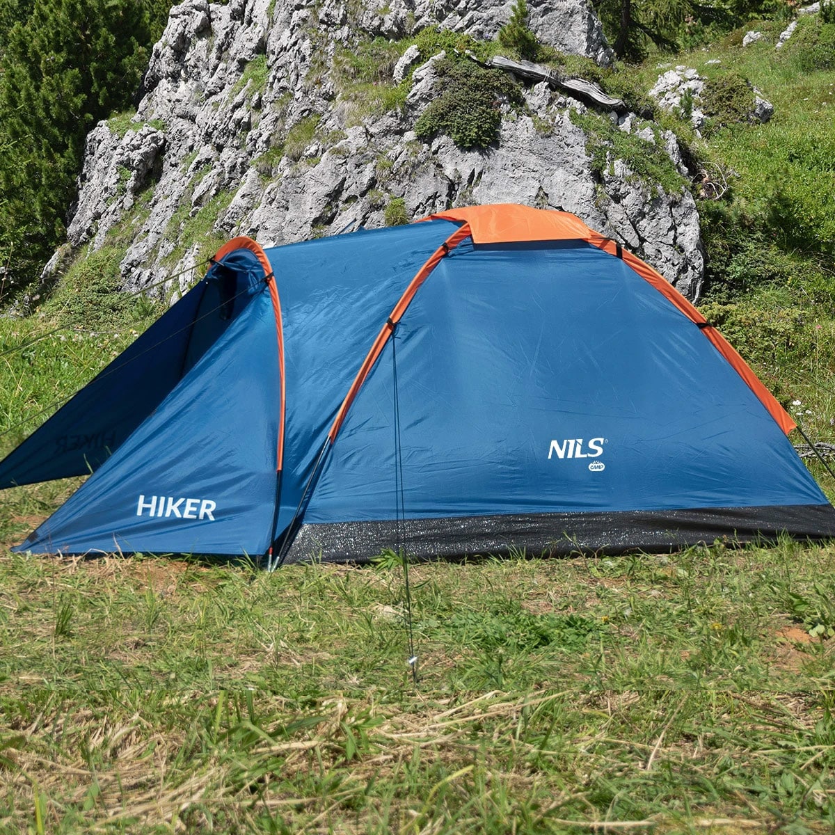 Namiot 2-osobowy Nils Camp Hiker NC6010 - Niebieski
