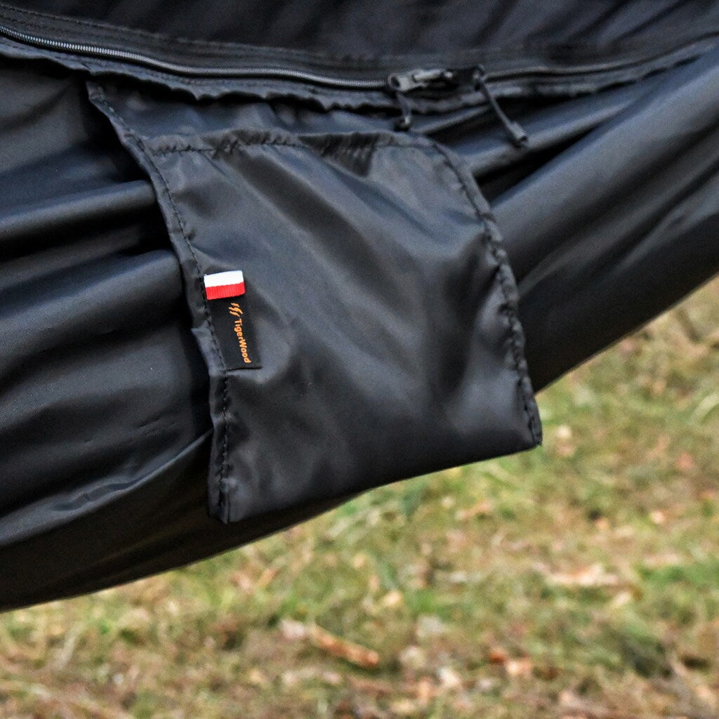 Hamak TigerWood Ważka V1 Long Black - z moskitierą
