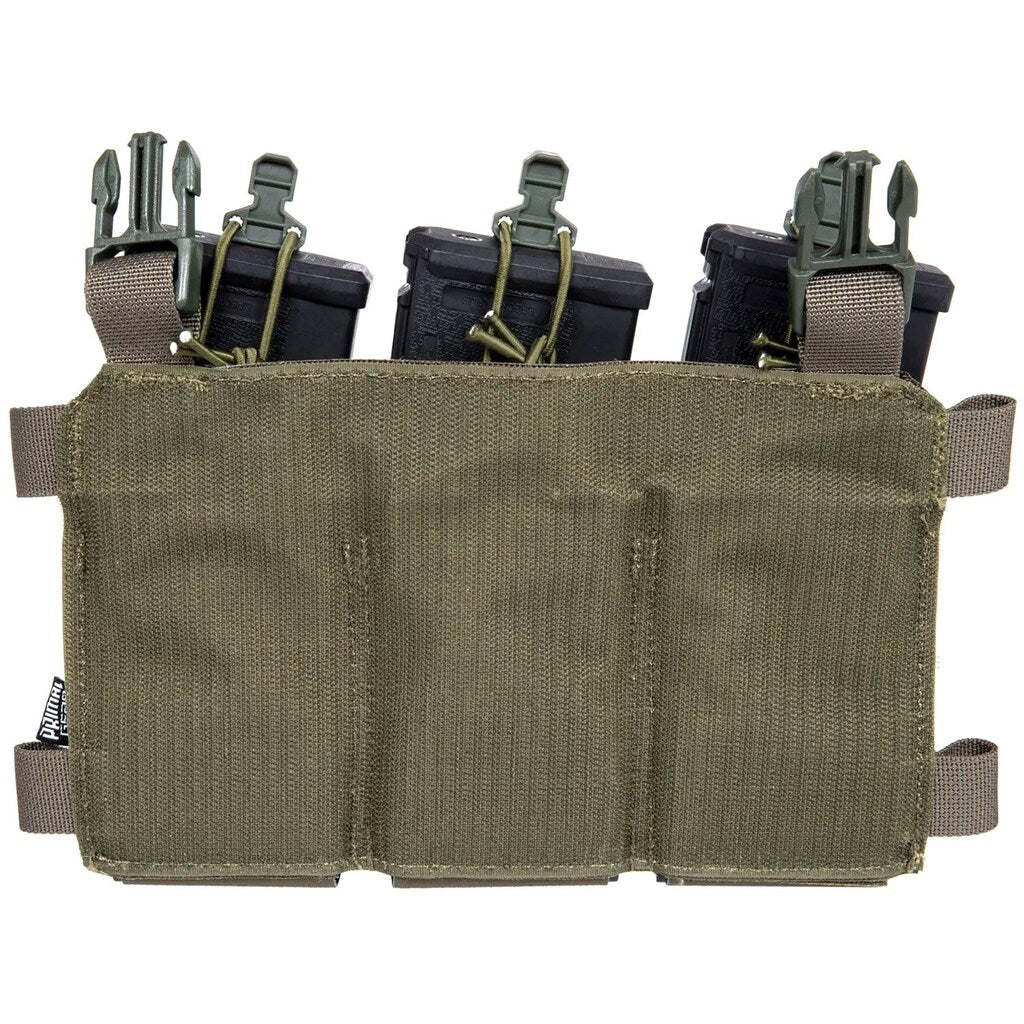 Potrójna ładownica Primal Gear elastyczna na magazynki karabinowe - Ranger Green