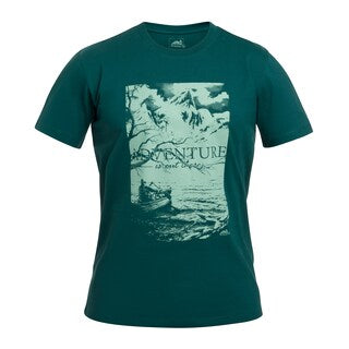 Koszulka T-shirt Helikon Adventure is out there - Dark Azure