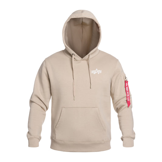 Bluza Alpha Industries Signature Back Print - Organic Beige
