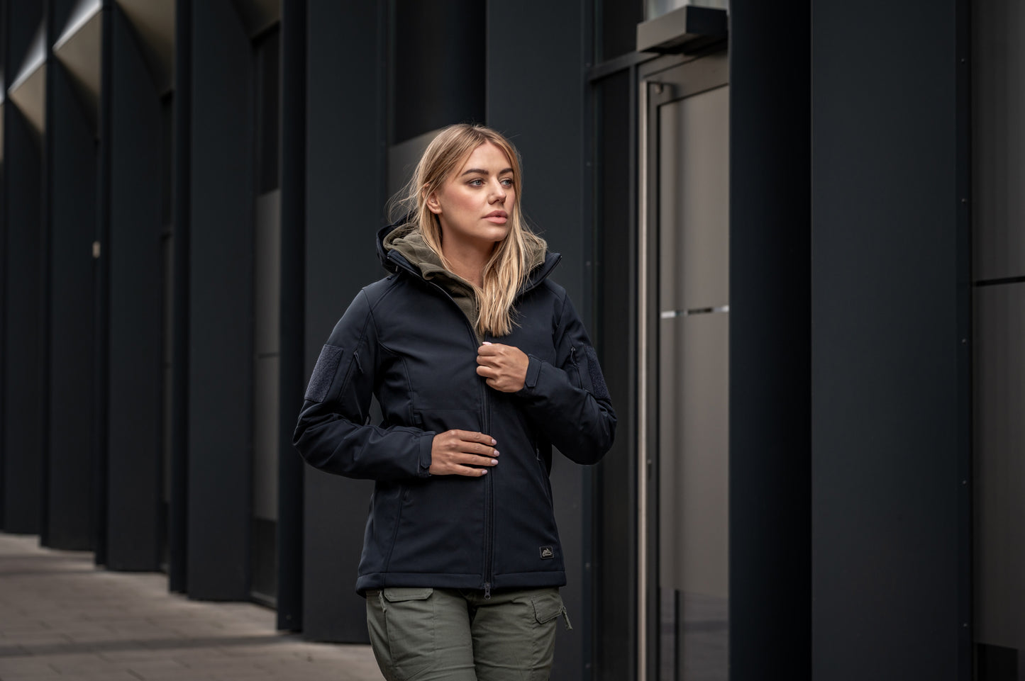 Kurtka damska Helikon Gunfighter Softshell - Navy Blue