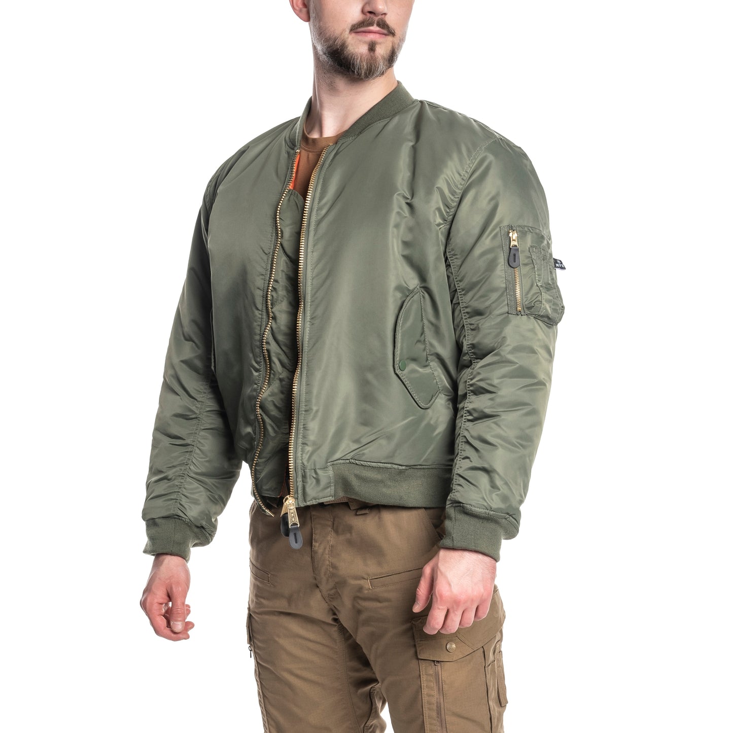 Kurtka MFH MA-1 US Flight Jacket - Olive