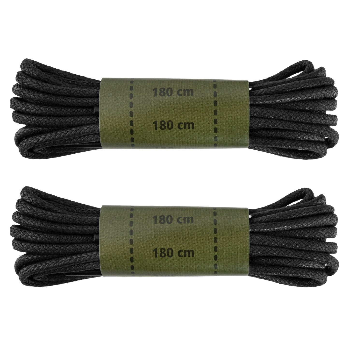 Sznurowadła Mil-Tec woskowane 180 cm Black - 2 pary