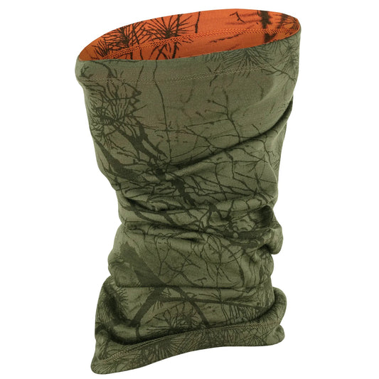 Chusta ochronna Fjallraven Lappland Neck Gaiter - Green Camo-Orange/Multi Camo