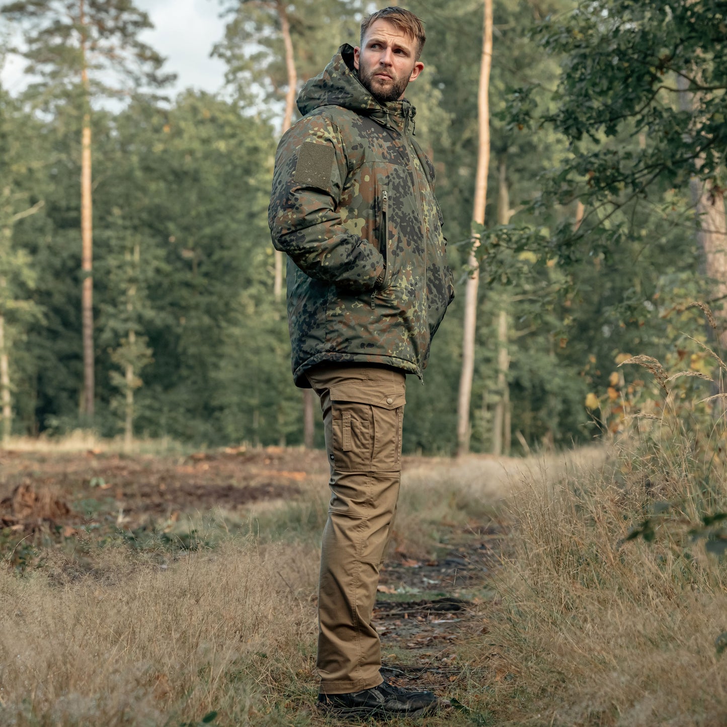 Kurtka Helikon Level 7 Climashield Apex 100 g - Flecktarn