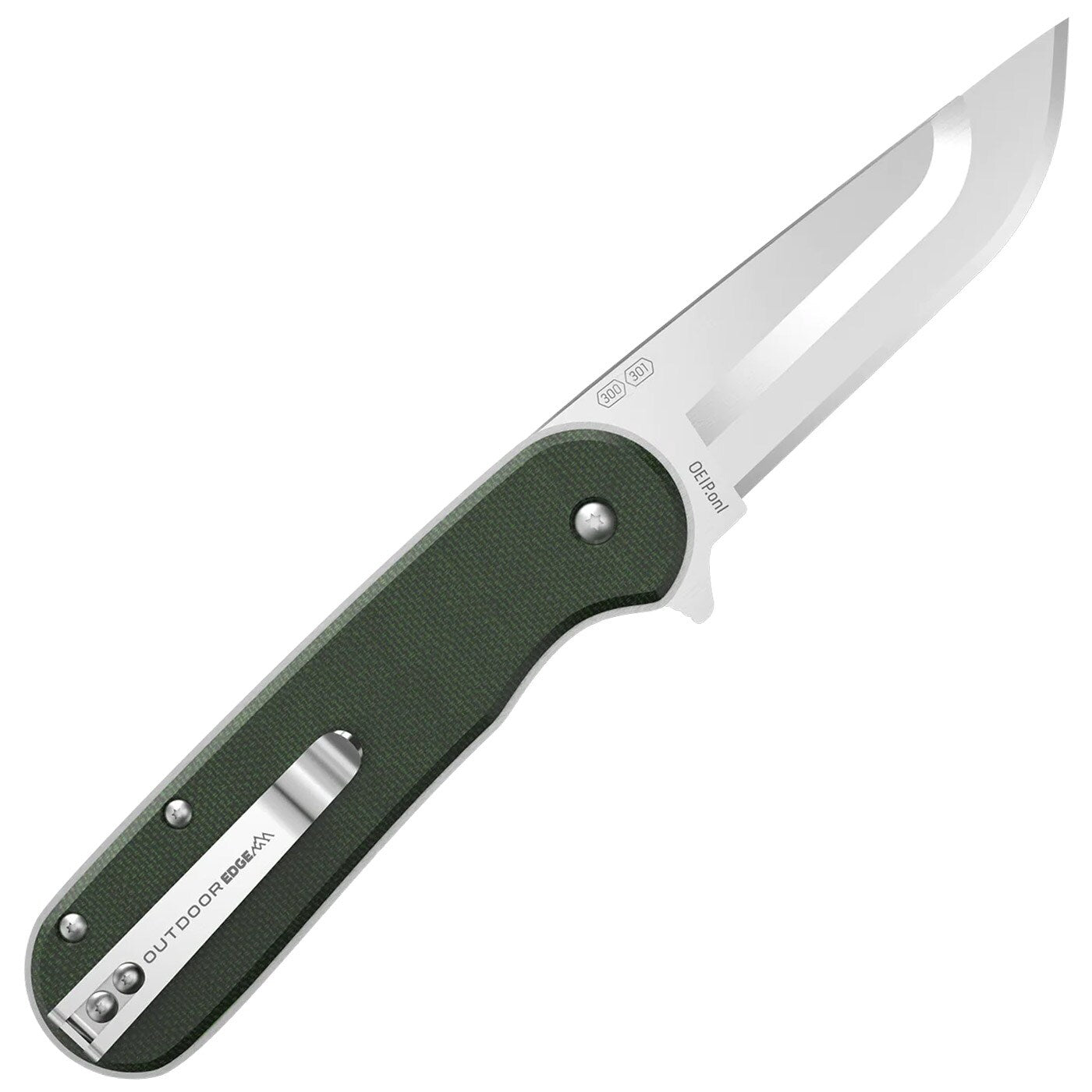 Nóż składany Outdoor Edge Razor VX3 3,0" Micarta - Green
