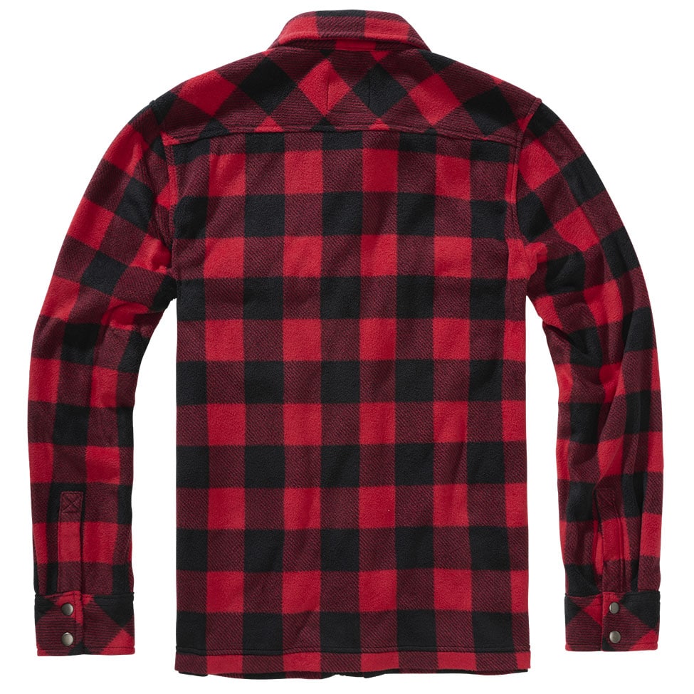 Koszula Brandit Jeff Fleece Long Sleeve - Red/Black