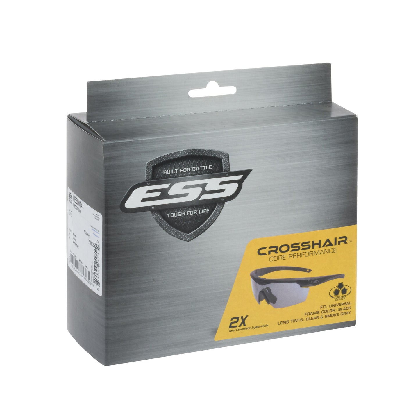 Okulary taktyczne ESS Crosshair 2x Clear/Smoke Gray