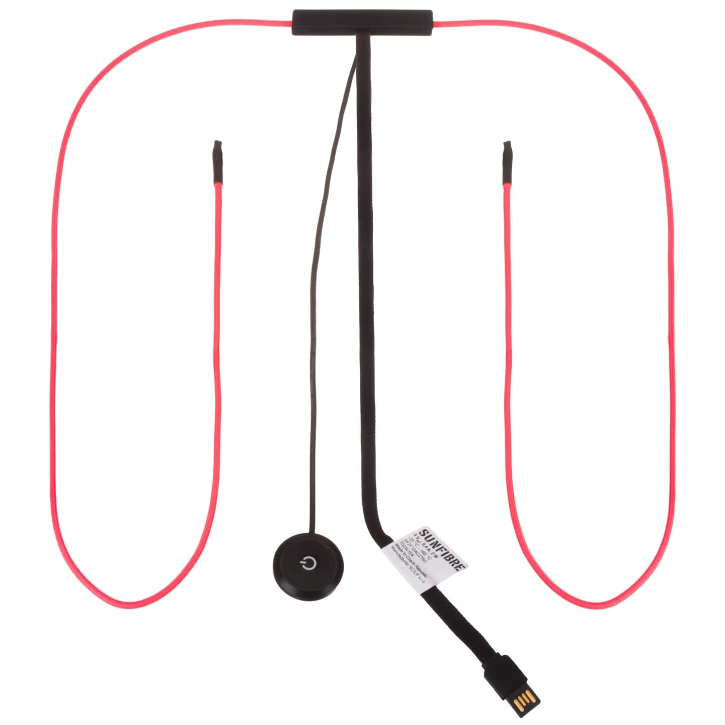 Oświetlenie sygnalizacyjne Wisport SunFibre Wearable Active Lighting Technology - Red