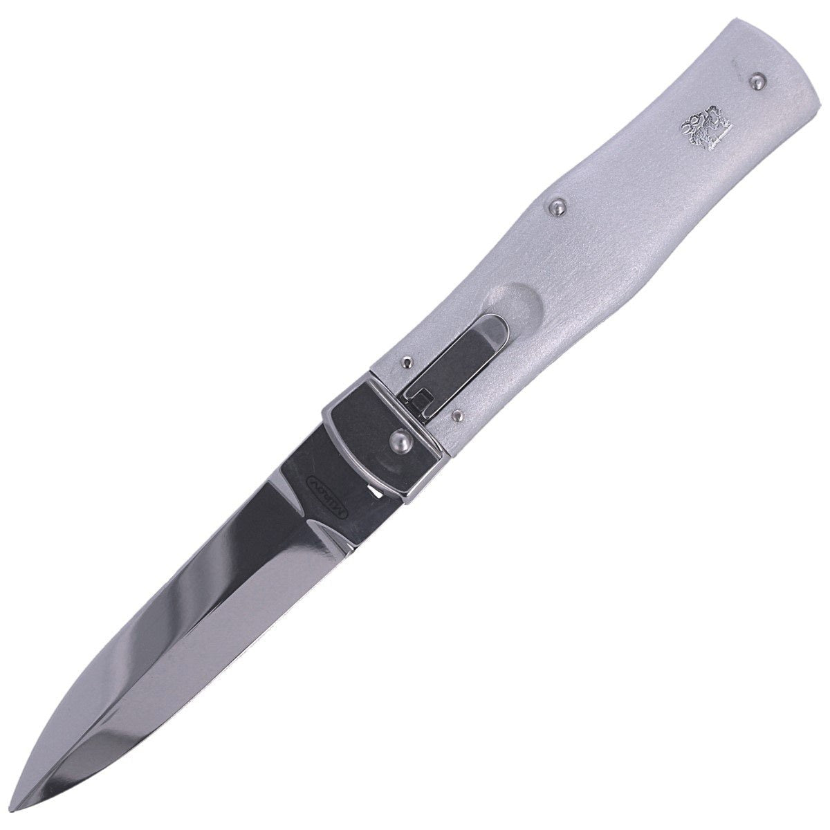 Nóż sprężynowy Mikov Predator ABS 241-NH-1/N Grey - z klipsem